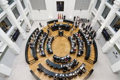 Votación en el Ayuntamiento de Madrid.