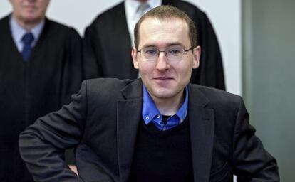 Markus R., este jueves durante su juicio en M&uacute;nich (Alemania). 