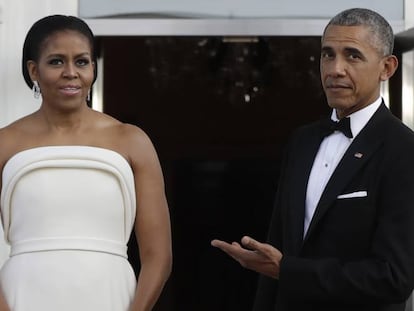 Michelle y Barack Obama, en la cena de Estado del pasado martes.