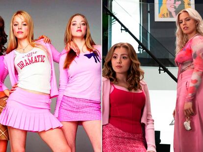 Imágenes de las dos versiones de 'Chicas malas'. La original (2004), a la izquierda, y la nueva versión musical, estrenada este año.