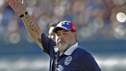 Diego Armando Maradona, em Buenos Aires, em 2 de novembro.