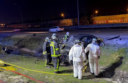 accidente de trafico en la M 50