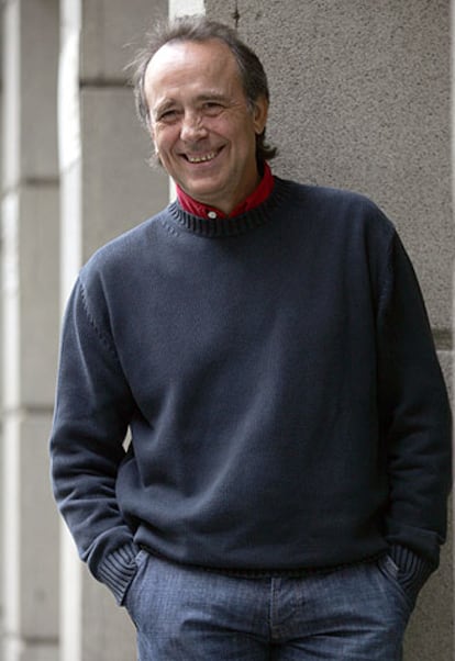 Joan Manuel Serrat, ayer en el teatro Albéniz de Madrid.