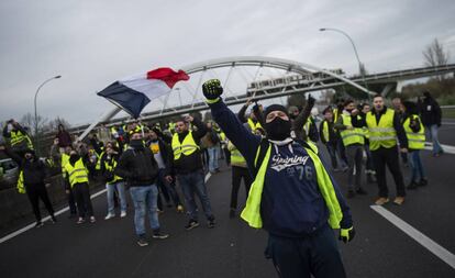 Manifestación de chalecos amarillos en Toulouse.