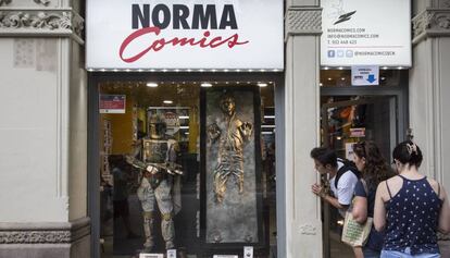 La botiga Norma Comics de Barcelona.
