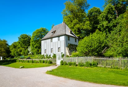 Casa donde vivió Goethe hasta 1782, en Weimar (Alemania). 