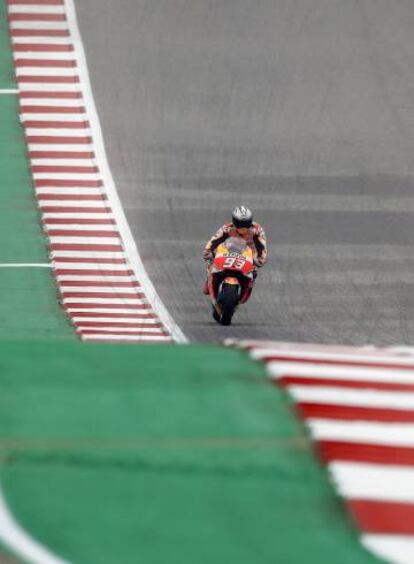 Marc Márquez, el más rápido en el Circuito de las Américas.