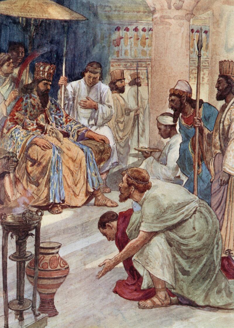 'Temístocles en la corte persa' de William Rainey.
