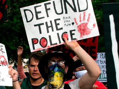 Manifestación en Colorado por la muerte de George Floyd.