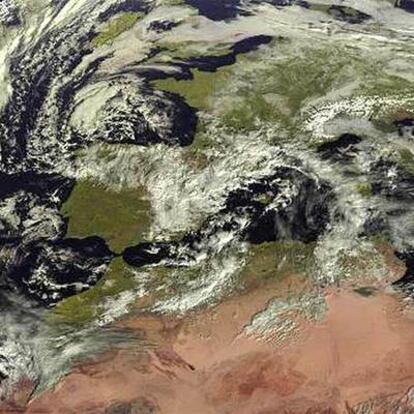 Imagen tomada por el satélite Meteosat