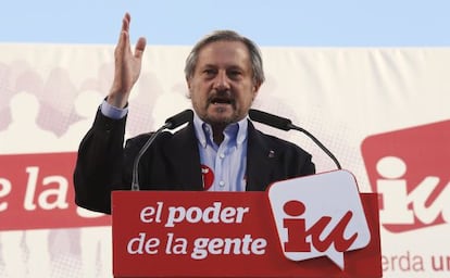 Willy Meyer, en el cierre de campaña de IU.