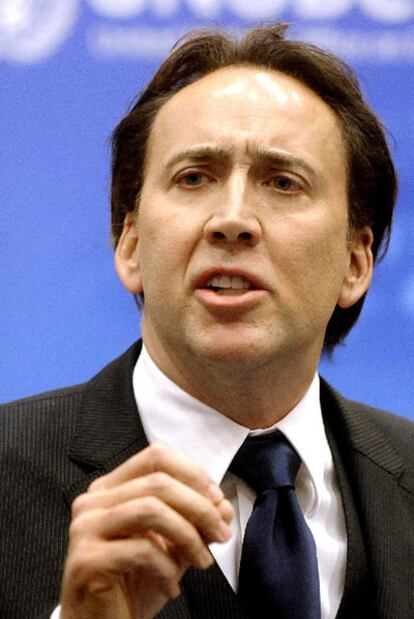 Nicolas Cage, ayer en Viena.