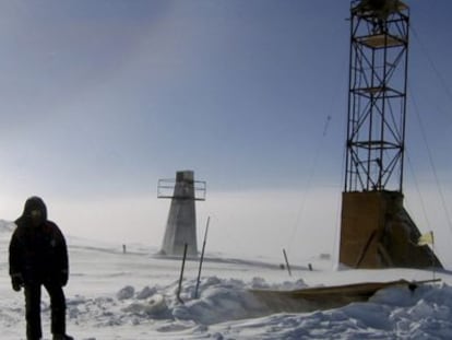 Área del lago Vostok, en la Antártida, donde se tomaron muestras de hielo a unas profundidades de 3.500 metros.