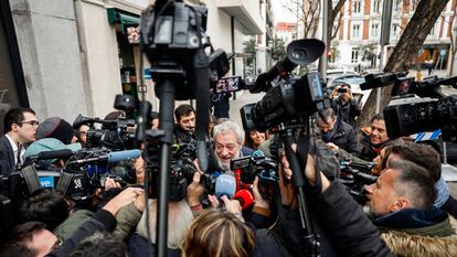 Llegada de Miguel Ángel Rodríguez al Tribunal Supremo, el 8 de enero.