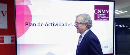 El presidente de la Comisión Nacional del Mercado de Valores, Sebastián Albella.