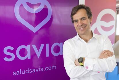 Pedro Díaz Yuste, CEO de Savia, presentando la plataforma de salud de MAPFRE.