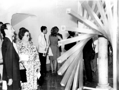 Inauguración de la segunda sede del Museo de Arte Contemporáneo de Sevilla en la Cilla del Cabildo, en julio de 1972.