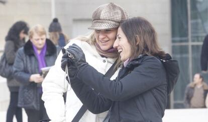 Turistas en Bilbao.