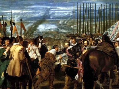 <b><i>La rendición de Breda</b></i> o <b><i>Las lanzas</b></i> (1635), de Velázquez, del Museo del Prado.