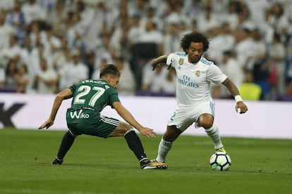 Marcelo en acción en el partido ante el Betis la fecha pasada.