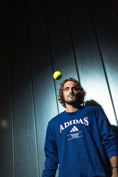 Tsitsipas, en la Caja Mágica.