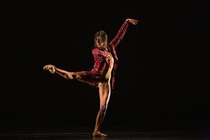Elisa Carrillo durante un ensayo de 'The Wall', en Ciudad de México