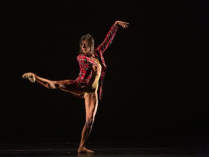 Elisa Carrillo durante un ensayo de 'The Wall', en Ciudad de México.