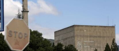 Vista del reactor de la central nuclear de Santa María de Garoña (Burgos).