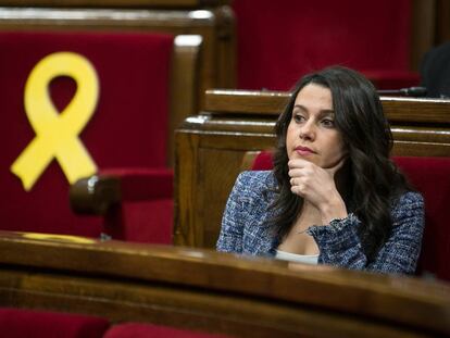 Inés Arrimadas al Parlament.