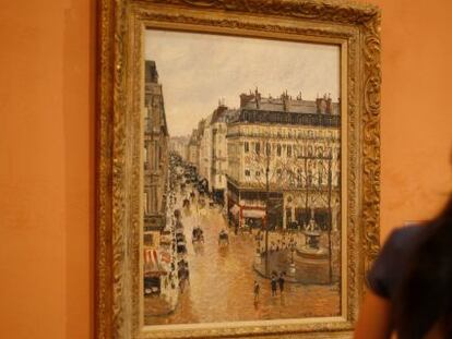 El cuadro &#039;Rue Saint-Honor&eacute; por la tarde. Efecto de lluvia&#039; (1897), que reclama la familia Cassirer y que forma parte de la colecci&oacute;n del Museo Thyssen-Bornemisza.