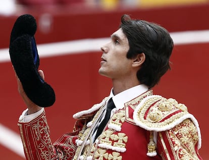 Sebasti&aacute;n Castella, en la plaza de toros de Pamplona, el pasado 13 de julio.