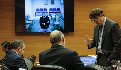 Francisco Correa declara desde prisión por videoconferencia por su implicación en la trama Gürtel.