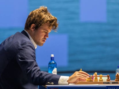 Magnus Carlsen, hace dos semanas en el torneo Tata de Wijk aan Zee (Países Bajos)