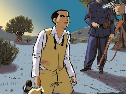 Portada del cómic de Ian Gibson y Quique Palomo sobre Lorca.