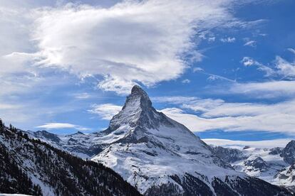 La montaña perfecta, el Cervino (Matterhorn, en alemán).