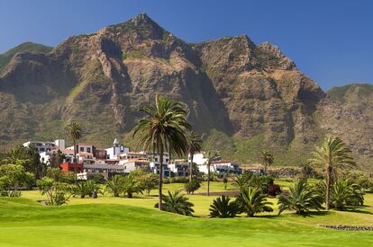 Campo de golf del hotel Meliá Hacienda Del Conde, en la localidad de Buenavista del Norte.   