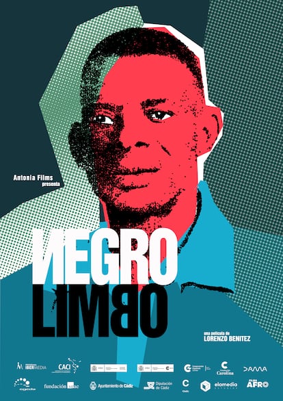 Cartel de 'Negro limbo', de Lorenzo Benítez, con el retrato de Acacio Mañé