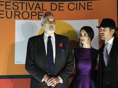 Los actores Paz Vega, Colin Farrel y Cristopher Lee han presentado en Sevilla <i>Triade</i>, una historia dirigida por el bosnio Danis Tanovic sobre la reconciliación y ambientada en el mundo de los fotógrafos de guerra.