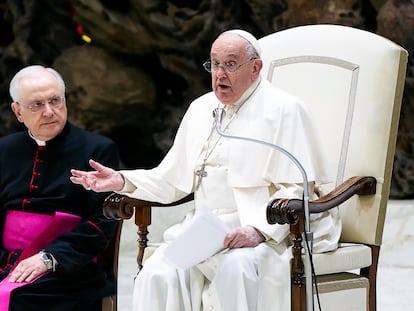 El papa Francisco, durante una audiencia el pasado 6 de abril.