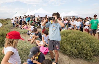 Niños en el Delta Birding Festival.