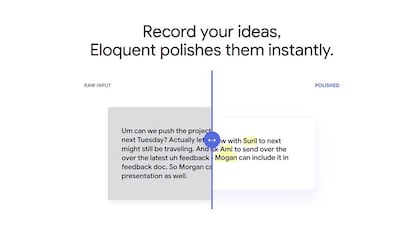 Transcripción con Google AI Edge Eloquent
