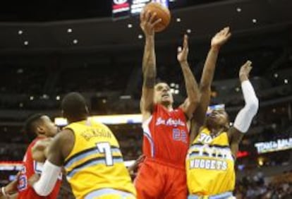 Partido de la NBA entre Los Angeles Clippers y los Denver Nuggets