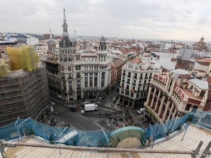 Vista panorámica de la ciudad desde la plaza de Canalejas.