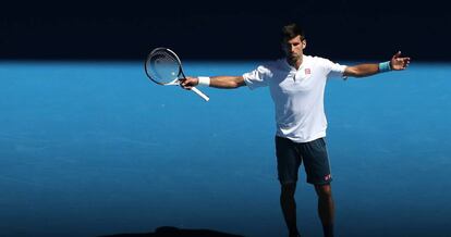 Djokovic, durante a partida contra Istomin.