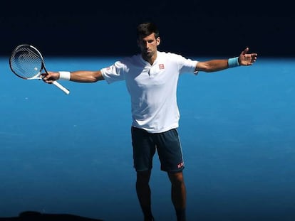 Djokovic, durante a partida contra Istomin.