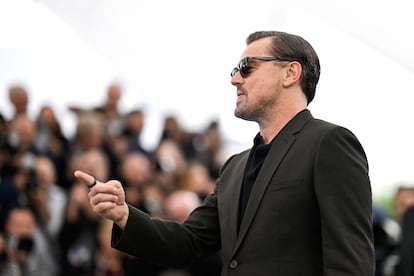 El actor Leonardo DiCaprio, durante la presentación de la película 'Killers of the Flower Moon', el 21 de mayo en Cannes.
