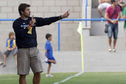 Pochettino, en la banda.