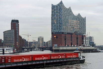 Vista general de Elbphilharmonie, en Hamburgo (Alemania).