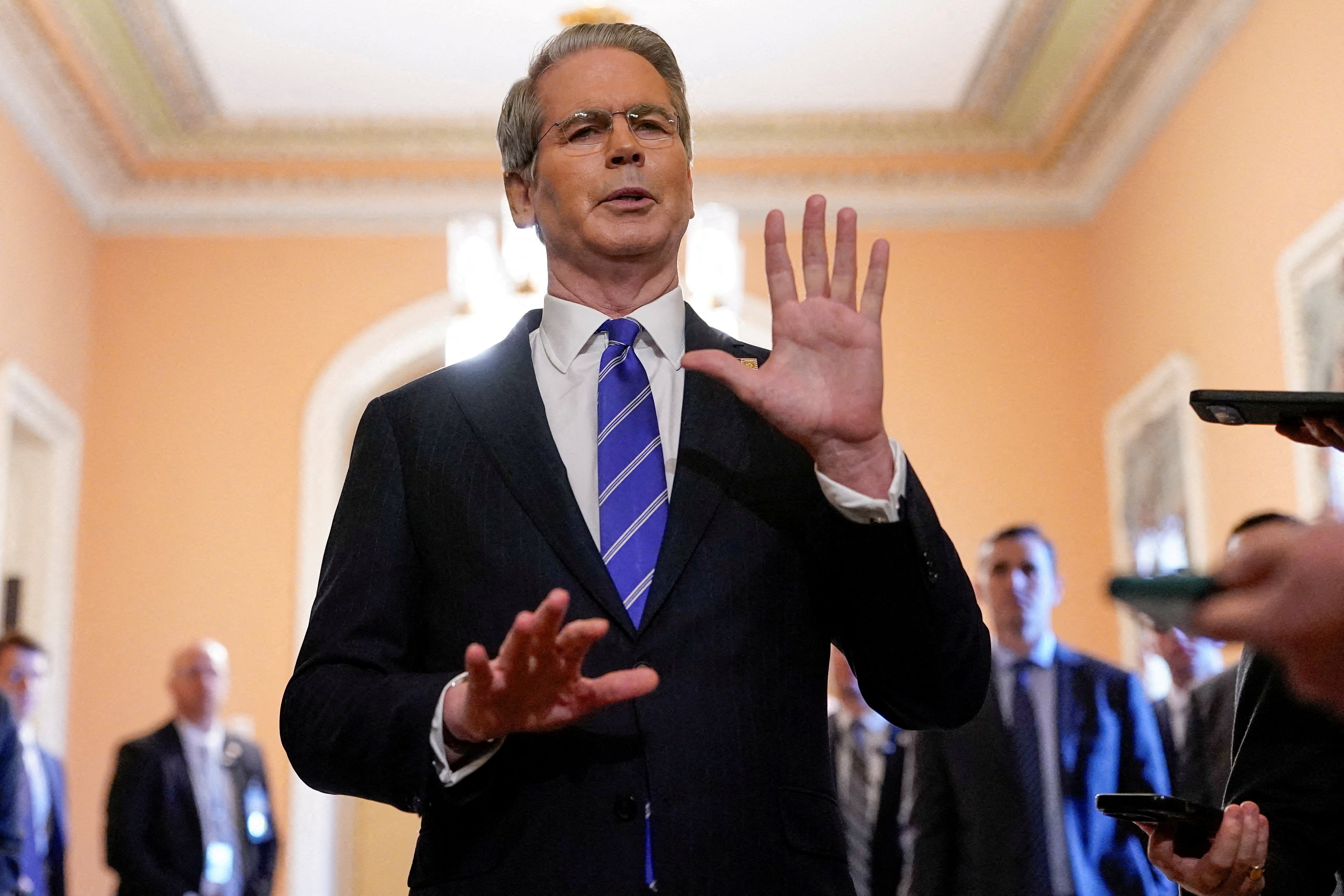 El secretario del Tesoro de EE UU, Scott Bessent, en junio en el Capitolio.
