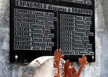 El nombre de Ramona Domínguez ha sido oficialmente incluido en las placas conmemorativas de Oradour.